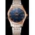 Omega De Ville Blue Dial Rose Gold Case Two Tone Bracelet 1453783