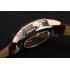 Omega Swiss DeVille Rose Gold Bezel Brown Leather Strap 7614