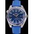 Cheap Omega Seamaster Planet Ocean GMT Blue Dial Blue Leather Band   622394