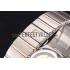 Swiss Omega Constellation White Dial Stainless Steel Case Rose Gold Bezel Two Tone Bracelet