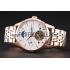 Omega De Ville Moonphase Tourbillon White Dial Rose Gold Case And Bracelet