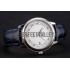 Omega De Ville Prestige White Dial Stainless Steel Case Blue Leather Strap