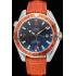 Omega Seamaster Planet Ocean GMT Orange Dial Orange Leather Band   622395