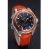 Omega Seamaster Planet Ocean GMT Orange Dial Orange Leather Band   622395