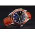 Omega Seamaster Planet Ocean GMT Orange Dial Orange Leather Band   622395