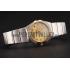 Swiss Lady Omega Constellation Crystal Encrusted Bezel Golden Dial 80293