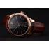 Cheap Omega Tresor Master Co-Axial Black Dial Rose Gold Case Brown Leather Strap