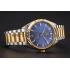 Omega  Globemaster Blue Dial Stainless Steel Case Gold Bezel Two Tone Bracelet