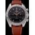 Omega Speedmaster Black Dial Stainless Steel Case Brown Leather Strap  622806