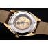 Omega Tresor Master Co-Axial White Dial Gold Case Brown Leather Strap Replica