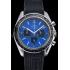 Replica Omega Speedmaster Black Rubber Strap Blue Dial  622043