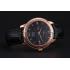 Replica Omega De Ville Prestige Co-Axial Black Dial Rose Gold Case Black Leather Strap Roman Numeral