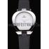 Omega Ladies Watch White Dial Stainless Steel Case Black Leather Strap  622818