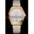 Omega Tresor Master Co-Axial White Dial Gold Case Two Tone Stainless Steel Bracelet