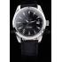 Omega Swiss Seamaster Railmaster Black Strap Black Striped Dial Replica