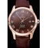 Omega DeVille Brown Dial Gold Case Brown Leather Strap  622831