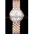 Omega De Ville Prestige White Dial With Diamonds Rose Gold Case And Bracelet Replica