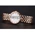 Omega De Ville Prestige White Dial With Diamonds Rose Gold Case And Bracelet Replica