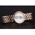 Omega De Ville Prestige White Dial With Diamonds Rose Gold Case And Bracelet Replica