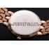 Omega De Ville Prestige White Dial With Diamonds Rose Gold Case And Bracelet Replica