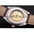 Cheap Omega Globemaster Black Dial Rose Gold Bezel Stainless Steel Case Brown Leather Strap