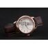 Omega DeVille Prestige Small Seconds White Dial Gold Case Brown Leather Bracelet  622603