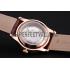 Omega De Ville Prestige Co-Axial White Dial Rose Gold Case Brown Leather Strap Roman Numeral Replica