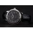 Omega De Ville Prestige Black Dial Stainless Steel Case Black Leather Strap