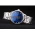 Omega Swiss DeVille Stainless Steel Bezel Roman Numbers Blue Dial 7612