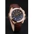 Omega Seamaster Aqua Terra Chronograph Teak-Black Dial Brown Leather Bracelet   622531