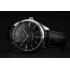 Omega Tresor Master Co-Axial Black Dial Stainless Steel Case Black Leather Strap Replica