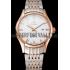 Replica Omega De Ville White Dial Rose Gold Case Two Tone Bracelet 1453781