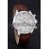 Omega DeVille Silver Bezel with White Dial and Brown Leather Strap  621566 Replica