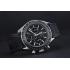 Replica Omega Speedmaster Black Rubber Strap Black Dial  622042