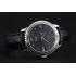 Omega De Ville Prestige Co-Axial Black Dial Silver Case Black Leather Strap Roman Numeral