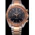 Replica Omega Speedmaster Black Dial Gold Bezel Stainless Steel Case Two Tone Bracelet  622804