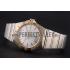 Swiss Omega Constellation White Dial Stainless Steel Case Gold Bezel Two Tone Bracelet Replica