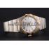 Swiss Omega Constellation White Dial Stainless Steel Case Gold Bezel Two Tone Bracelet Replica