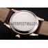 Omega De Ville Prestige Ladies White Dial Rose Gold Case Brown Leather Strap