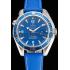 Omega Seamaster Planet Ocean Blue Dial Blue Leatherl Bracelet  622538