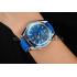 Omega Seamaster Planet Ocean Blue Dial Blue Leatherl Bracelet  622538