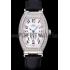 Omega Sochi Petrograd White Dial With Diamonds Stainless Steel Case Black Leather Strap  622823