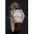 Omega De Ville Prestige Small Seconds Silver Dial Stainless Steel Case Brown Leather Strap