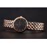 Omega De Ville Prestige No Date Black Dial With Diamonds Rose Gold Case And Bracelet