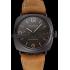 Swiss Panerai Radiomir Black Seal Brown Dial Black Case Brown Leather Strap