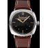 Panerai Radiomir Vintage SLC PAM425 Black Dial Stainless Steel Case Brown Leather Strap