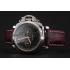 Panerai Radiomir 8 Days Chronograph Black Dial Stainless Steel Case Plum Leather Strap 1453795