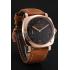 Swiss Panerai Radiomir 1940 Black Dial Rose Gold Case Brown Suede Leather Strap 1453844