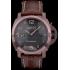 Panerai  Luminor Brown Leather Strap Black Dial 80161