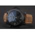 Panerai Luminor 1950 3 Days Chrono Flyback Black Dial Black Case Brown Leather Strap